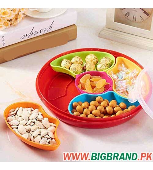 Multi Sectional Snack Serving Tray